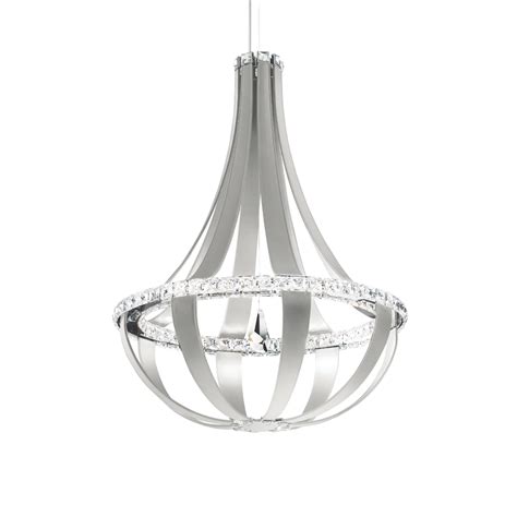 givenchy 36 schonbek|Crystal Empire LED 36in 120V Pendant in Iceberg Leather with .